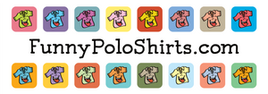 Funny Polo Shirts slideshow logo - Silly Collared Polos