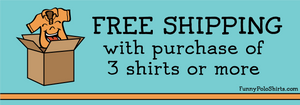 Free Shipping - Funny Polo Shirts - Collared Shirt Out of Box