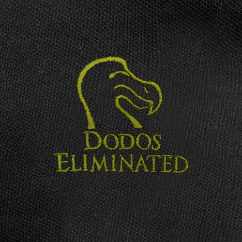 Dodos Eliminated - Ducks Unlimited Parody - Funny Polo Shirt - Zoomed