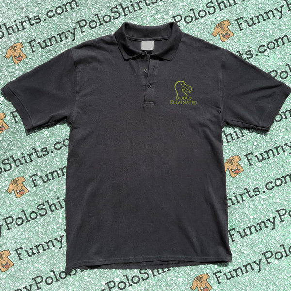 Dodos Eliminated - Ducks Unlimited Parody - Funny Polo Shirt - Polo Preview