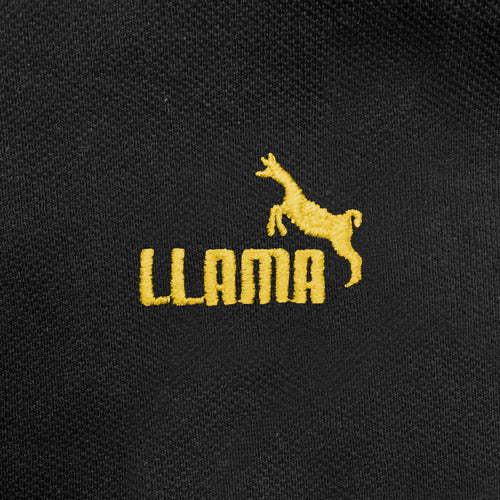 Llama - Puma Parody - Funny Polo Shirt - Zoomed