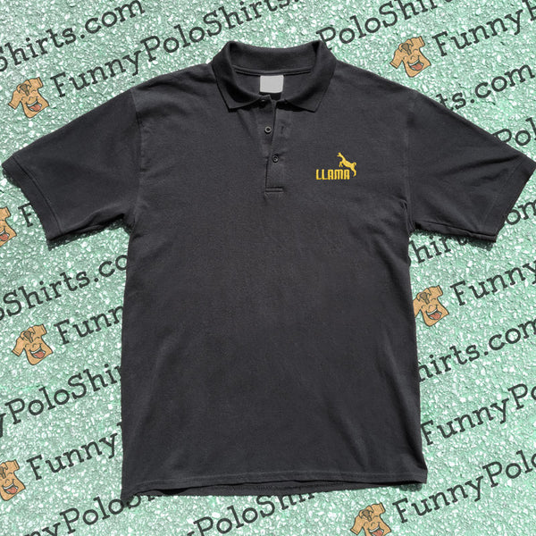 Llama - Puma Parody - Funny Polo Shirt - Polo Preview