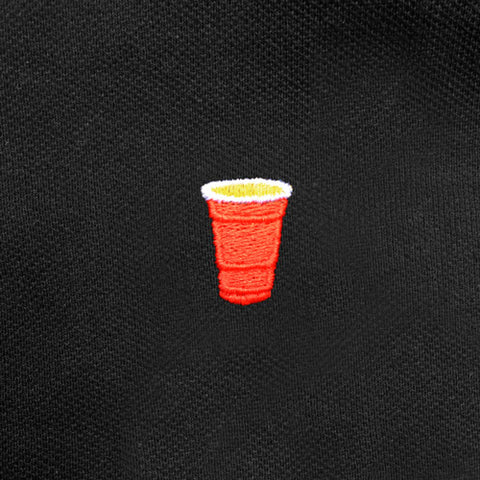 The Foamy Grail -  Red Solo Cup Parody - Funny Polo Shirt - Zoomed